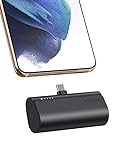 VEGER Power Bank USB C 5000mAh, 20W PD Mini Externer Akku, Schnelles Aufladen USB C Powerbank, Kompatibel mit Samsung, Huawei, USB C-Handys usw