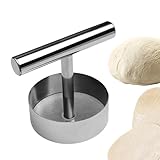 Edelstahl-Burgerpresse – antihaftbeschichteter Patty-Maker, robuster Zertrümmerer, langlebiges Werkzeug mit starkem Material | Müheloses Patty Creation Küchengerät zum Grillen von Steak, Wurst, Sandwi