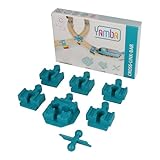 Yamba Adapter-Set Cross-Link-Bar - mit Adapter-Steinen für Brio®-Schienen und Duplo®-Bausteine. Passt auf alle gängigen Holzeisenbahnen und Klemmbausteine. Swiss Made (55052)