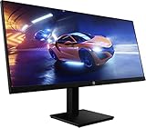 HP X34 34' WQHD IPS Gaming Display schwarz (HDMI/DisplayPort, 3440x1440, 21:9, 165Hz, 1ms, AMD Free-SYNC)