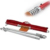 BITUXX® PKW Kfz Auto Abschleppstange 3T Schleppstange mit Feder Dämpfung Zugkraft max. 3000 kg 3T Abschleppseil Pannenhilfe