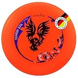 eurodisc 175g Moon Violett Profi Ultimate Frisbee Scheibe - Über 100m stabile Flugbahn - Profi Wurfscheibe für Outdoor Spiele - Phosphoreszierend, Leuchtet im Dunkeln - Geschenk für 7 jährigen Jungen