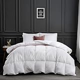 APSMILE Daunendecke 135x200 Leichte Sommerdecke mit Flauschigkeit Gänsedaunen und Federn, Sommer Bettdecke 135x200 aus Ägyptische Baumwollmischung, Hohe Anforderungen Natur Duvet