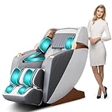 HealthRelife Business Class Massagesessel Ganzkörpermassage mit Körperscan Shiatsu Automatischer Wadenstützverlängerung und Wadenknetmassage (beige)