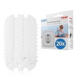 Reer, SteckdosenSchutz schraubbar das Original vom Erfinder, weiß, 20 Stück (1er Pack)