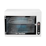 UV Desinfektionsschrank, 10L Hocheffiziente UV Sterilisator, Sterilisationsgerät mit Timer-Einstellung, Sterilisator Nagel Werkzeug für Kosmetik, Fusspflegestudios, Friseursalon