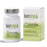 BIO Colostrum - 60 Kapseln [400mg/Stück] | 100% Erstmilch aus DE/AT | Kinder & Erwachsene | Hochdosiertes Kolostrum zur Unterstützung des Immunsystems | Hohe Verträglichkeit | Deutsches BIO-Siegel