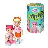 BABY born Minis Doppelpack mit Minis-Puppen Vicky und Mila mit Farbwechseleffekt, Stickerbogen und Accessoires, 906071 Zapf Creation