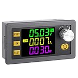 DROK Verstellbarer Buck-Boost-Konverter, Weitwinkel-Farbbildschirm, LCD-Display, 36 V auf 12 V, Konverter für Golfwagen, Solarpanel, 6 A, 12 V Netzteil, Gleichstrom-Spannungsregler, einstellbar 6 V-36