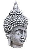 stoneandstyle Buddha Shiva Kopf frostfest Steinguss massiv ca.8,4 kg massiv