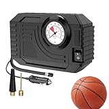 Tragbarer Reifenkompressor | Kabelloser Reifenfüller Mit LED Licht | Schnellaufpumpen Für Fahrrad Motorrad Matratzen Camping Reisen