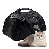 Transporttasche für Haustiere, für Katzen, Transporttasche für Hunde, faltbar, tragbar, weich, mit verstellbarer Schulter