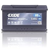 EXIDE Premium Carbon Boost EA852 85Ah 12V 800A Autobatterie (Neues Modell)