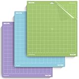 NICAPA Schneidematte 12 x 12 Schneidematte für Cricut Maker 3/Explore 3 /Air2/Air One, 3 Stück 30,5x30,5CM Vielfalt haftend, rutschfest zum Nähen, Quilten und Kunsthandwerk