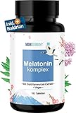 MBMGermany® Melatonin Schlaftabletten hochdosiert [SOFORT EFFEKT] mit Baldrianwurzel-Extrakt + Laborgeprüft in Deutschland