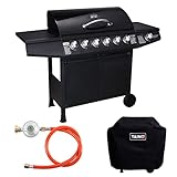 TAINO BASIC BBQ Gasgrill Grillwagen Edelstahl-Brenner +...