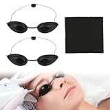 Solarium Brille, Laserschutz-brille, LED Schutzbrille, 2 Stück UV Schutzbrille Solarium Brille, Schönheitsinstrument Augenschutzbrille für kosmetische Lasertherapie, IPL-Haarentfernung, UV-Schutz