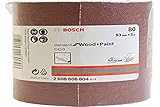 Bosch Professional 1x Schleifrolle C410 Standard for Wood and Paint (für Holz, 93 mm x 5 m, Körnung 80, Reißbar, Zubehör für Handschleifen, Schwingschleifer)