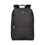 WENGER MX Reloaded Laptop-Rucksack mit Tabletfach bis 10 Zoll, Notebook bis 14 Zoll, 17 l, Damen Herren Business Uni Schule Reisen, Grau, 611643