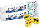 2 x Blend-a-med Milde Frische Clean Rundumschutz Zahnpasta - je 75ml - Zahncreme + 1 gratis ManyMore Radierer