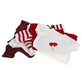 Beaupretty 5 Stück Teiliges Plüschspielzeug Kleidung Handgefertigte Weiche Wollpullover mit Niedlichen Designs Pflegeleicht und Wiederverwendbar Geeignet für Puppen Teddybären und