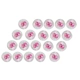 MagiDeal 20 Stück Gluehstrumpf Fuer Gaslaterne, Glühstrumpf Lampe Mantel Für Drucklampe/Gaslampe, Tragbare Ersatzdocht Öllampe Kerosin-Gaslampenzubehör – rosa weiß