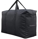 Ubagoo 180L Super Groß Aufbewahrungstasche 600D Oxford Heavy-Duty Belastbare Tragetasche Mit Handgriff für Bettzeug Matratzenauflagen Decken Bettdecken and Kissen(100*55*33CM,180L)