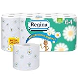 Regina Toilettenpapier mit Kamillenduft, fein und fest PZH-Hygienezertifikat (64 rollen)