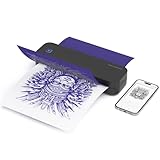 Biomaser Bluetooth Tattoo Drucker mit 10 Blatt Tattoo Stencil A4 Papier für DIY Tattoo, Professionelle Tattoo Stencil Drucker Maschine, Kompatibel mit iPad & Telefon & PC für Anfänger, Tattoo Künstler