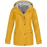 Regenmäntel für Damen, Sport, Reißverschluss, Windbreaker, einfarbig, lockere Passform, mit Tasche, Kapuzenmantel, langärmelig, leicht, Regenmantel, Outdoor, warm, Softshell-Kapuze, winddicht, lässige