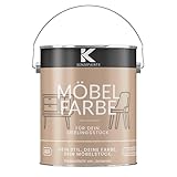 KENZOPAINTS Möbelfarbe 2,5 Liter Seidenmatt Möbellack Buntlack Innen und Außen Holzfarbe Trendfarben DIY (1, Karamelllicht von Jordanien, 2,5 Liter)