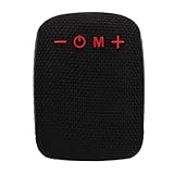 Wasserdichter -Lautsprecher mit Fahrradhalterung, Tragbarer Kabelloser Lautsprecher mit Radio und Speicherkartensteckplatz, Geeignet für Outdoor-Sportarten und (Black)