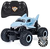 Monster Jam, Megalodon RC, Ferngesteuerter Truck im Megalodon Hai-Design, für drinnen und draußen, Maßstab 1:24, ab 3 Jahren