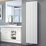 ELEGANT Design Flach Heizkörper 1800 x 539 mm Weiß Badheizkörper Doppellagig Heizkoerper Vertikal Paneelheizkörper