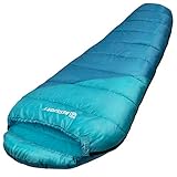 Bessport Schlafsack Outdoor 3 Jahreszeiten Mumienschlafsack Warm Leichter Wasserabweisend für Camping Schlafsack Trekking