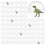 DICOSMETIC 150 Stück Leere Verkaufautomaten Kapseln Runde Plastik Kleine Kapseln 5cm Klare Kaugummiautomaten Kugeln für Süßigkeiten Überraschungsgeschenke Transparent