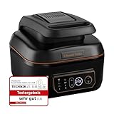 Russell Hobbs Heißluftfritteuse XL 5,5l Multi [AirFryer & Grill & Multikocher] SatisFry (spülmaschinenfest, Ober-&Unterhitze, kein Schütteln mehr, Slow Cooker, Backen etc, inkl. Grillplatte) 26520-56