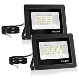 Realky LED Strahler Außen,[2 Stück] 20W LED Fluter 24 LED...