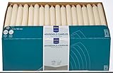 Metro Professionell Tafelkerzen | Ø 21,5mm (180mm lang) | 6h Brenndauer | Gastronomiebedarf | Gastronomiekerzen | Gerade Kerzen | Household Candles | Made in Europe (elfenbein, 144 Stück)