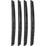 YIXUEERWSY 4 Stück Türkantenschutzleisten aus schwarzer Kohlefaser für Mercedes Benz Citan W420 I 2021-2024,Aufkleber zum Schutz vor Kollisionen im Auto Anti reiben