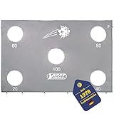 BEST SPORTING Torwand mit 5 Schusslöchern 193 x 150 cm I passend für Fußballtore mit 213 x 152 cm – verstärkt & langlebig – für Turniere & Training – Fussball 5 torwand Gross Indoor Outdoor