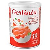 Gerlinéa Tomatensuppe Basilikum - Proteinreicher Mahlzeitenersatz - Trockensuppe - Schlankheitsmahlzeiten - enthält 8 Mahlzeiten