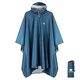 ANYOO Leichter Wasserdichter Regenponcho Wiederverwendbar...