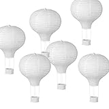 LIHAO 6x Heißluftballon Papierlampion Lampions Deko Ballon...