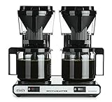 Moccamaster KBG Select, Kaffeemaschine mit Glaskanne, Timer, Filterkaffeemaschine, Black, 1.25L