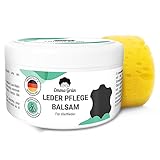 Emma Grün® Lederbalsam Lederfett Farblos 500ml [MIT BIENENWACHS] - Lederpflege für Schuhe, Jacken, Taschen, Trense & Sattel - Pflegemittel für Lederjacken & Lederschuhe - Sattelfett - Made in Germany