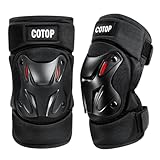 COTOP Knieschoner Motorrad Herren, Motocross Knieschützer 2 Stück mit CE, Knieprotektor aus EVA-Schaum, Größenverstellbar mit Klettverschluss für Rollschuhlaufen, Klettern
