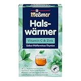 Meßmer Halswärmer | Vitamin C & Zink | 16 Teebeutel | Glutenfrei | Laktosefrei | Vegan