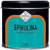 500 Ökologische Spirulina Tabletten | Maximale Dosis 3000mg Algen Spirulina Bio | 100% Natürlich Sättigend - DETOX | Ökologisches Veganes Protein | Antioxidantien | Erhöht die Energie | Plastikfrei