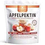 GOLDEN PEANUT Apfelpektin 1 kg - Apfel Pektin, natürliches Geliermittel zusatzfrei, glutenfrei, Gelee und Marmeladen